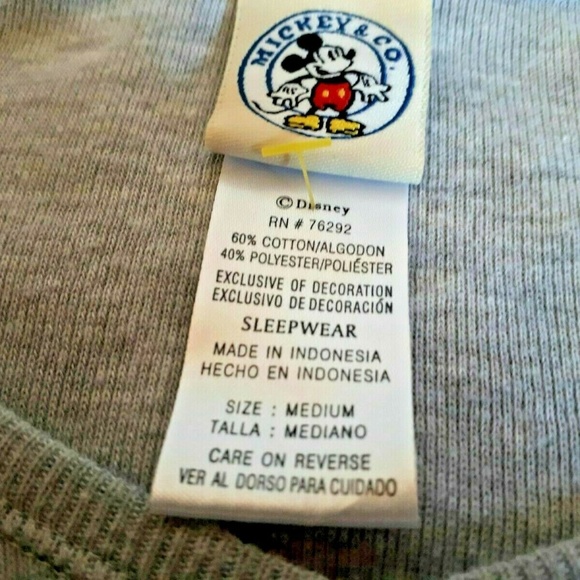 Mickey Mouse Gray Long Sleeves Slouchy Sweatshirt - Picture 5 of 5